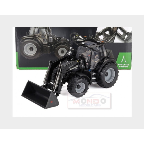 1:32 UNIVERSAL HOBBIES Deutz-Fahr 6150.4 Ttv Tractor Warrior With Fz 47-23 Front Loader 2018 Black UH6862