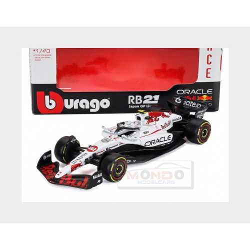 1:43 BURAGO Red Bull F1 Rb21 Team Oracle Red Bull Racing #22 Japan Gp 2025 Yuki Tsunoda White Red BU38233-J-22