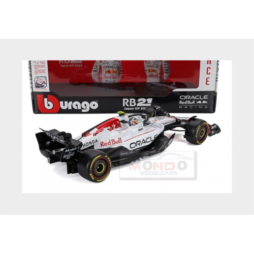 1:18 BURAGO Red Bull F1 Rb21 Team Oracle Red Bull Racing #22 Japan Gp 2025 Yuki Tsunoda White Red BU18005-J-22