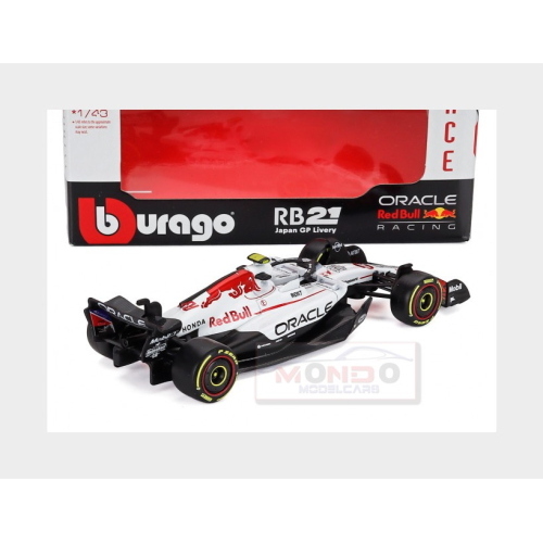 1:43 BURAGO Red Bull F1 Rb21 Team Oracle Red Bull Racing #22 Japan Gp 2025 Yuki Tsunoda White Red BU38233-J-22