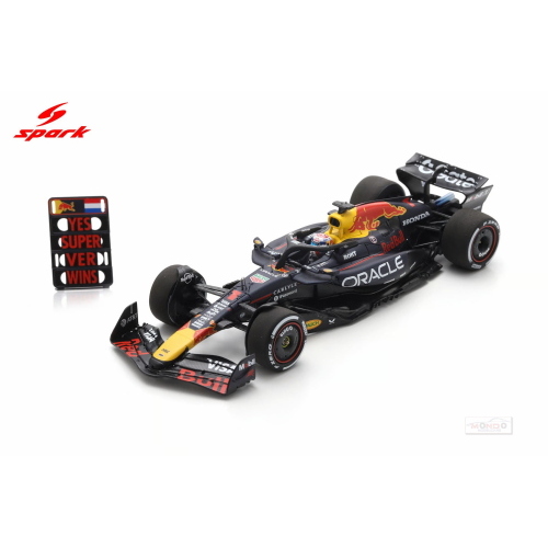 1:43 SPARK Red Bull F1 Rb21 Team Oracle Red Bull Racing #1 Winner Abu Dhabi Gp With Pit Board 2025 Max Verstappen S9677