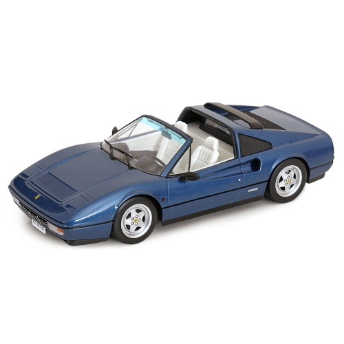 1:18 KK SCALE Ferrari 328 Gts Spider With Removable Hard-Top 1985 Blue Met KKDC180553