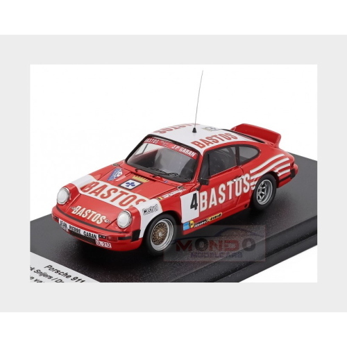 1:43 TROFEU Porsche 911 Sc Coupe Team Bastos #4 Winner Rally Omloop Van Vlaanderen 1983 Patrick Snijers Dany Colebunders Red White TRFDSN353