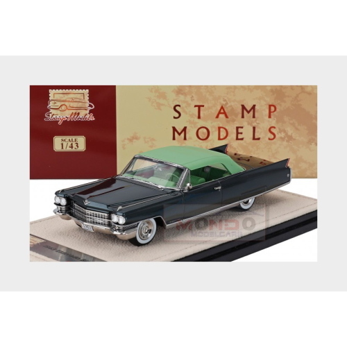 1:43 STAMP-MODELS Cadillac Eldorado Biarritz Cabriolet Closed 1963 2 Tone Green STM63002