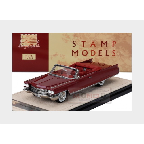 1:43 STAMP-MODELS Cadillac Eldorado Biarritz Cabriolet Open 1963 Red STM63003