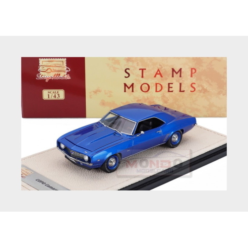 1:43 STAMP-MODELS Chevrolet Camaro Copo Zl1 Coupe 1969 Blue Met STM691011