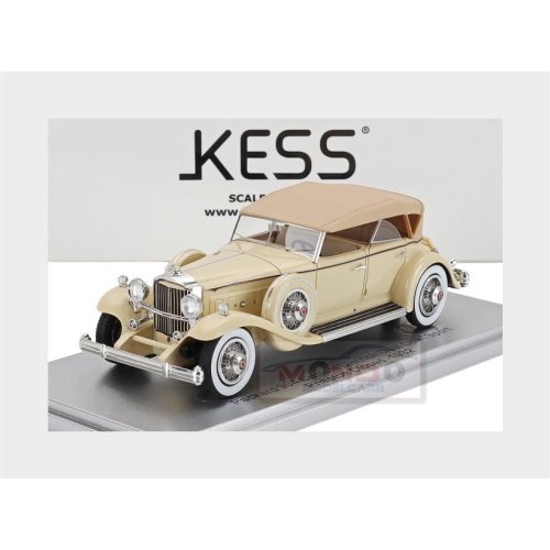 1:43 KESS MODEL Packard 904 Custom Dietrich Duel Cowl Sport Pheaton Closed 1932 2 Tone Beige KE43033012