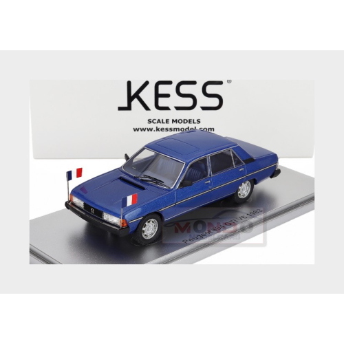1:43 KESS MODEL Peugeot 604 Gti V6 Ministeriale 1983 Blue KE43064000