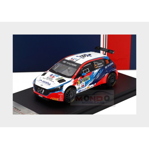 1:43 MINIPARTES Hyundai I20 Rally2 Team Teo Martin Motorsport #36 Rally Islas Canarias 2023 Jan Solans Rodrigo Sanjuan White Red Fluo Blue TRMNP515CN