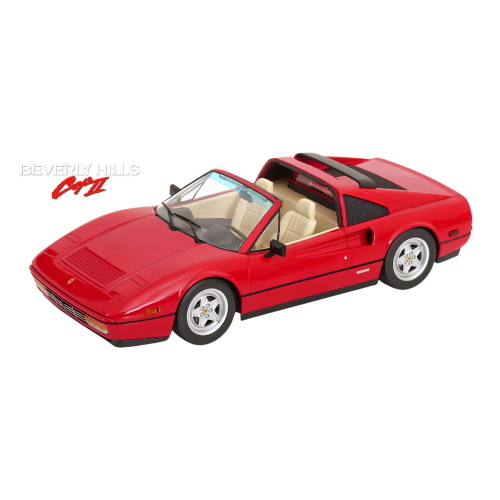 1:18 KK SCALE Ferrari 328 Gts Spider Usa Version Beverly Hills Cop Ii With Removable Hard-Top 1985 Red KKDC181701