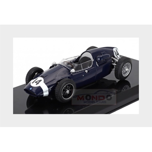 1:24 EDICOLA Cooper F1 T51 #14 Season 1959 Stirling Moss Con Vetrina With Showcase Blue White MW2ALA0113