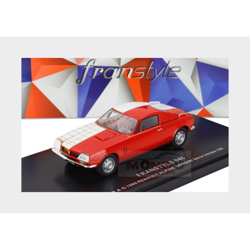 1:43 FRANSTYLE Renault Alpine Gordini Etude R.A.G. 1966 Red White FRANSTYLE0046