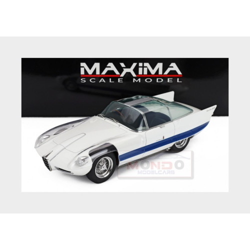 1:18 MAXIMA Alfa Romeo 6C 3000 Superflow I Pininfarina 1956 White Blue Silver MAX001020