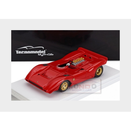 1:43 TECNOMODEL Ferrari 612P Can-Am Press Version 1969 Red TM43-66A