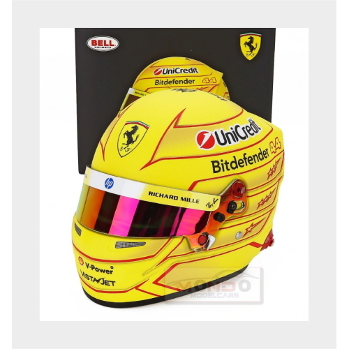 1:2 MINI HELMET Bell Helmet Lewis Hamilton 2026 F1 Sf-26 Team Ferrari Hp #44 Yellow MH4100536