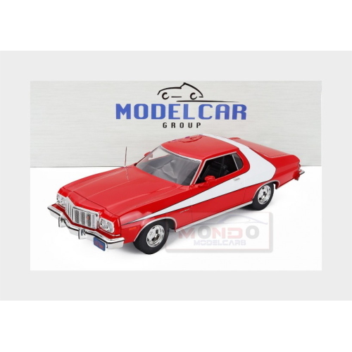 1:18 MCG Ford Usa - Gran Torino Coupe 1975 Red White MCG181005