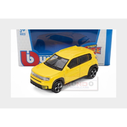 1:43 BURAGO Fiat Panda Ev 2024 Yellow Met BU30477Y