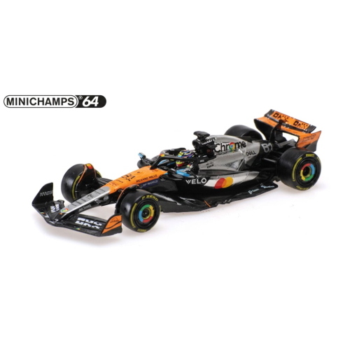 1:64 MINICHAMPS Mclaren F1 Mcl39 Team Mclaren #81 2Nd Silverstone British Gp 2025 Oscar Piastri Orange Chrome Black 530257581
