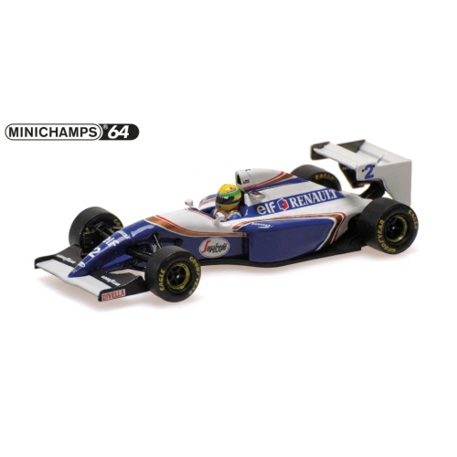 1:64 MINICHAMPS Williams F1 Fw16 Team Rothmans Renault #2 Pole Position Pacific Gp 1994 Ayrton Senna Blue White 540946412