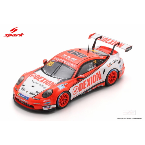 1:43 SPARK Porsche 911 992 Gt3 #88 Porsche Carrera Cup Australia Champion 2025 Dylan O'Keeffe AS088