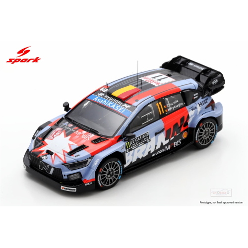 1:43 SPARK Hyundai I20 #Rally1 Team Shell Mobis Wrt #11 Rally Montecarlo 2026 Thierry Neuville Martijn Wydaeghe S6917