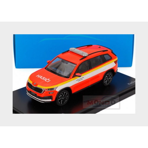 1:43 ABREX Skoda Kodiak Fl Fire Engine Brigade Of Zlin Region 2021 Orange White Yellow 143ABX-041XL13