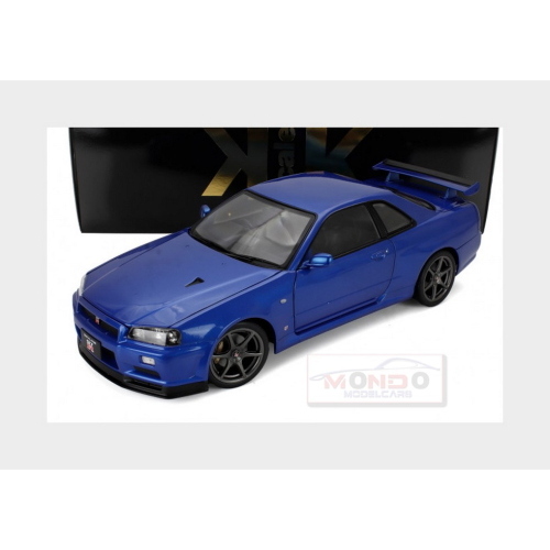1:12 KK SCALE Nissan Skyline Gt-R (R34) V-Spec Ii 2001 Cerchi Oem Oem Rims Blue Met KKDC120211-1