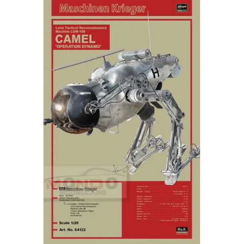1:20 HASEGAWA Lum-168 Camel Operation Dynamo Kit HA64122