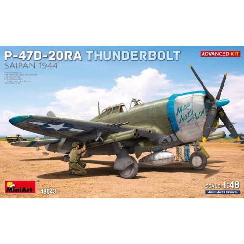 1:48 MINIART P-47D-20Ra Thunderbolt. Saipan 1944. Advanced Kit MA48043