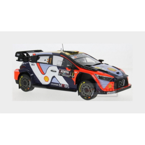 1:18 IXO Hyundai I20 #Rally1 Team Shell Mobis Wrt #1 3Rd Rally Kenya Safari 2025 Thierry Neuville Martijn Wydaeghe Red White Black 18RMC247B.22