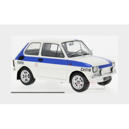 1:18 MCG Fiat 126 Castrol Livery 1972 White Blue MCG18666
