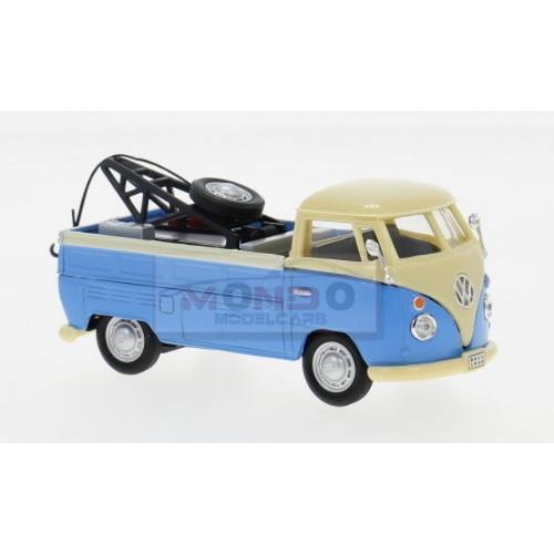 1:43 CARARAMA Vw T1 Pick Up Blue/White CA4-13459