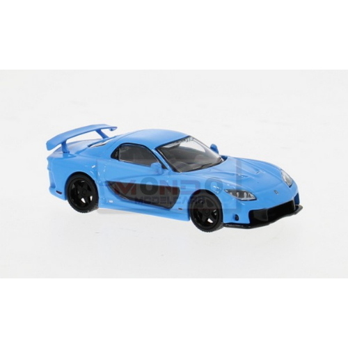 1:64 TARMAC Mazda Rx-7 Light Blue T64G-075-BL