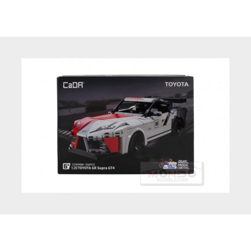 1:20 CADA Toyota Gr Supra Gt4 #90 356 Pcs White Red Grey DBLC51098W