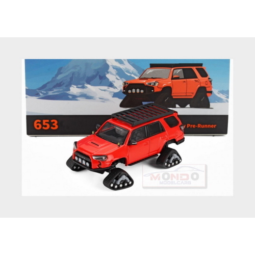 1:64 GCD-MODELS Toyota 4Runner Widebody Pre-Runner 2018 Orange KS-051-653