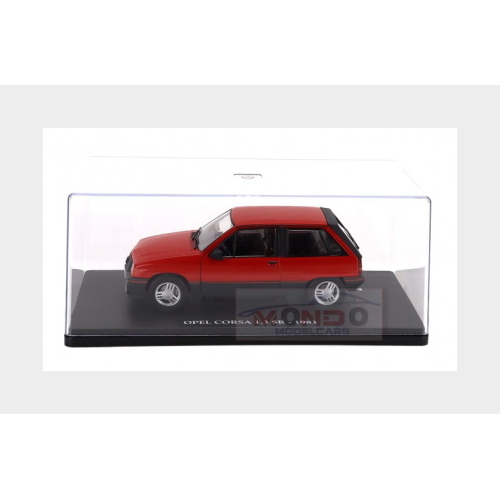 1:24 EDICOLA Opel Corsa 1.3 Sr 1983 Con Vetrina With Showcase Red MX5ALA0096