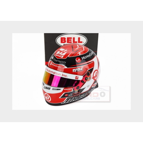1:2 MINI HELMET Bell Helmet Kevin Magnussen 2023 F1 Vf-23 Team Moneygram Haas #20 Red Black MH4100233