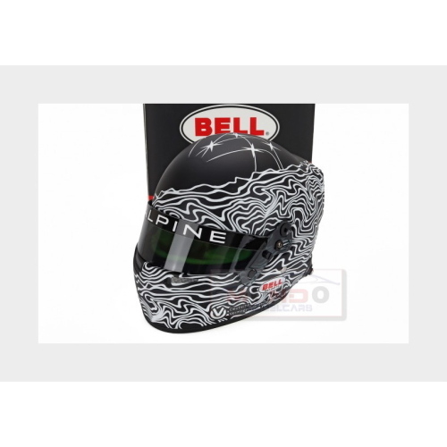 1:2 MINI HELMET Bell Helmet Mick Schumacher 2025 24H Le Mans Wec Team Alpine Endurance Black White MH4100494