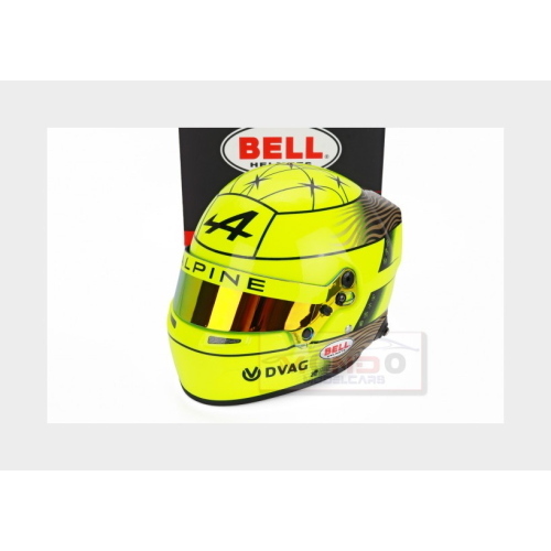 1:2 MINI HELMET Bell Helmet Casco Helmet Mick Schumacher Team Alpine Endurance Wec Season 2025 Yellow Fluo Black MH4100510