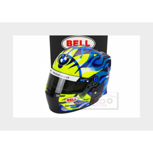 1:2 MINI HELMET Bell Helmet Valentino Rossi Wec Season 2024 Team Bmw Wrt #46 Vr46 Yellow Fluo Blue MH4100512