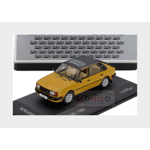 1:43 FOXTOYS Skoda 130L 1985 Gold FOXRETRO43004