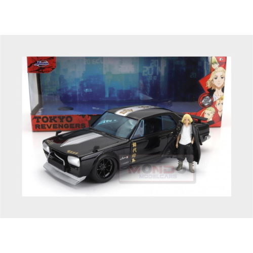 1:24 JADA Nissan Skyline Gt-R 1971 With Mikey Figure Tokyo Revengers Black 253255064-34698