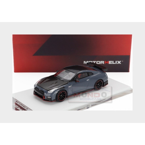 1:64 MOTORHELIX Nissan Gt-R (R35) Nismo Coupe 2022 Stealth Grey Carbon M63521