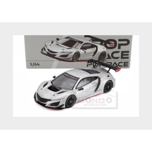 1:64 POP-RACE-LIMITED Honda Nsx Gt3 Evo22 2022 Silver PR640445