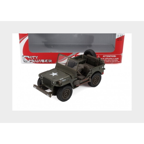 1:32 NEWRAY Jeep Willys 1949 Military Green NY54133
