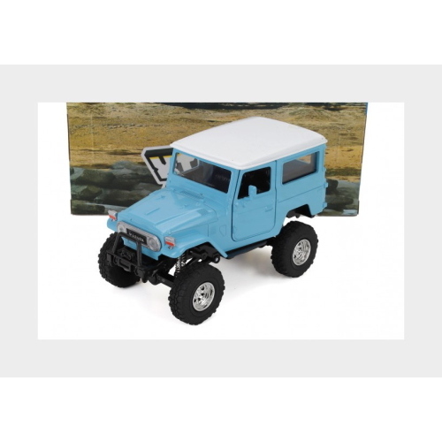 1:24 NEWRAY Toyota Land Cruiser Fj40 1977 Light Blue White NY71526
