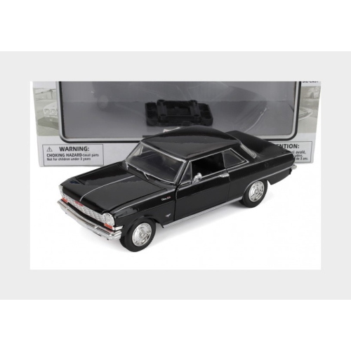 1:24 NEWRAY Chevrolet Chevy Nova Ss 1964 Black NY71893i-NOVA-BK