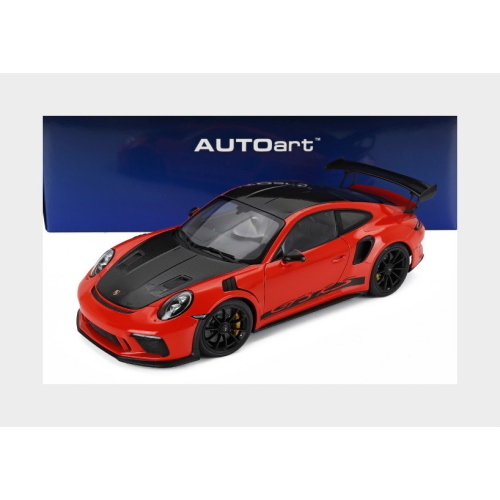 1:18 AUTOART Porsche 911 991-2 Gt3 Rs Coupe Weissach Package 2017 Lava Orange AA78177
