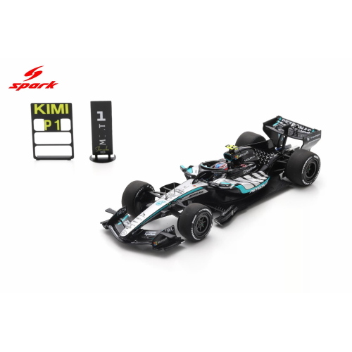 1:43 SPARK Mercedes Gp F1 W17E Performance Team Amg Petronas #12 Winner China Gp With Pit Board 2026 First F1 Victory Andrea Kimi Antonelli Silver Green Black S9381