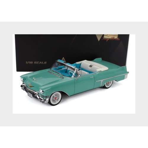 1:18 STAMP-MODELS Cadillac Series 62 Cabriolet Open 1957 Light Green STM1957303